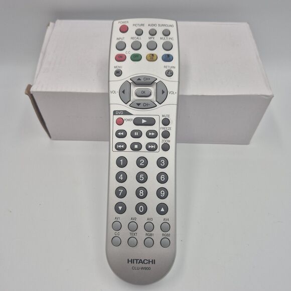 Hitachi CLU-W900 Remote for 42EDT41 42EDT41A CMP420V1 CMP420V2 42HDM70 55HDM71 + - Picture 1 of 4